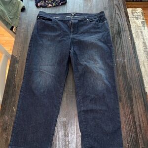Eileen Fisher Dark Blue Straight Leg Jeans